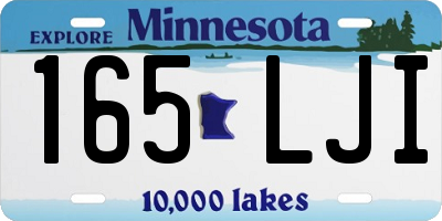 MN license plate 165LJI