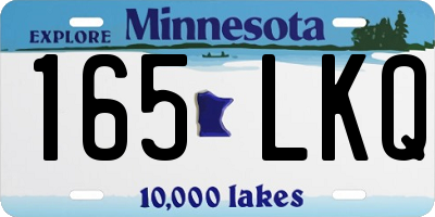 MN license plate 165LKQ