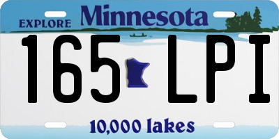 MN license plate 165LPI