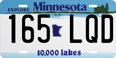 MN license plate 165LQD