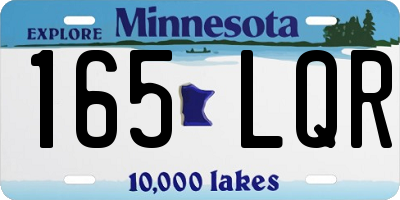 MN license plate 165LQR