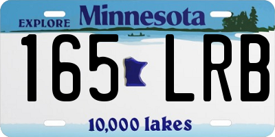 MN license plate 165LRB