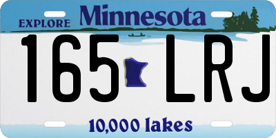 MN license plate 165LRJ