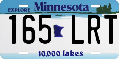 MN license plate 165LRT