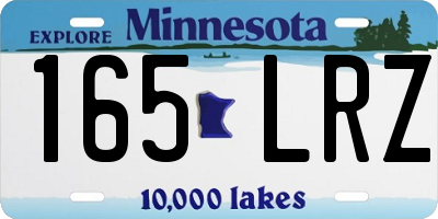 MN license plate 165LRZ