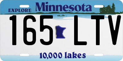 MN license plate 165LTV