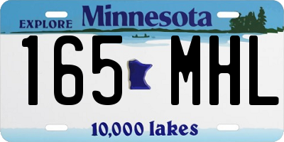 MN license plate 165MHL