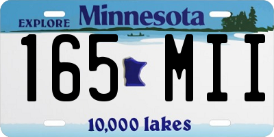 MN license plate 165MII