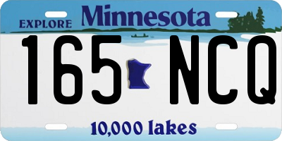 MN license plate 165NCQ