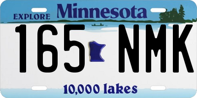 MN license plate 165NMK