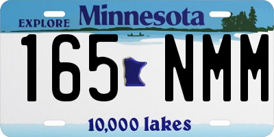 MN license plate 165NMM