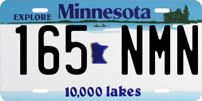 MN license plate 165NMN