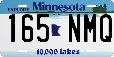 MN license plate 165NMQ