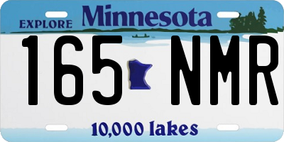 MN license plate 165NMR