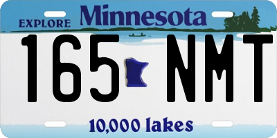 MN license plate 165NMT