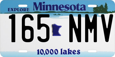 MN license plate 165NMV