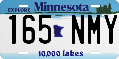 MN license plate 165NMY