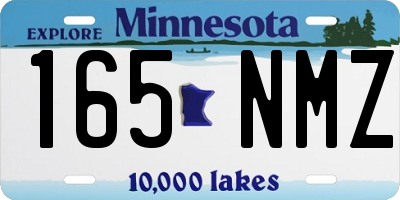 MN license plate 165NMZ
