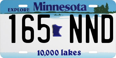MN license plate 165NND
