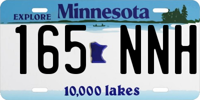 MN license plate 165NNH