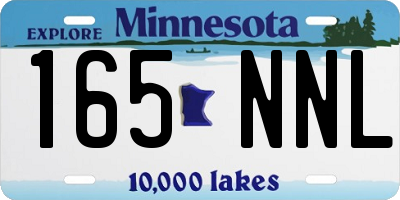 MN license plate 165NNL