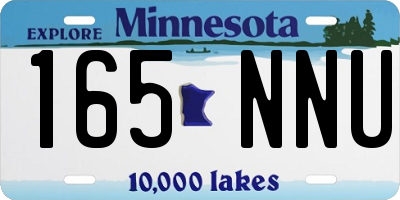 MN license plate 165NNU
