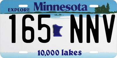 MN license plate 165NNV
