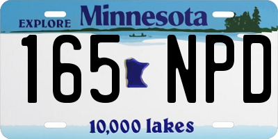 MN license plate 165NPD