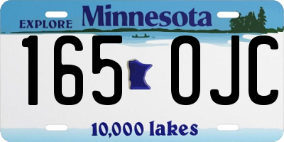 MN license plate 165OJC