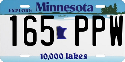 MN license plate 165PPW