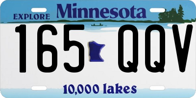 MN license plate 165QQV