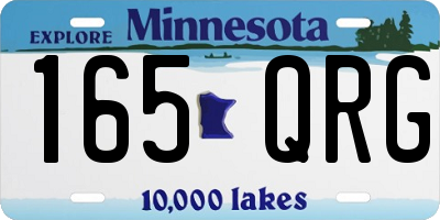 MN license plate 165QRG