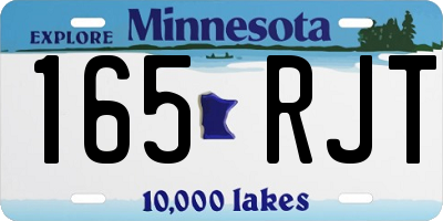 MN license plate 165RJT