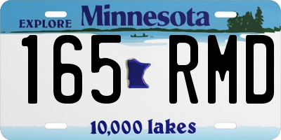 MN license plate 165RMD