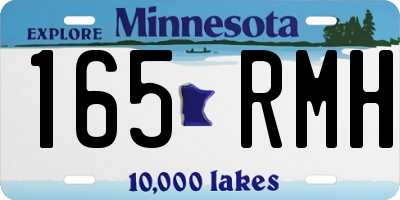 MN license plate 165RMH