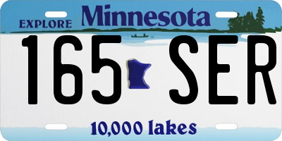 MN license plate 165SER