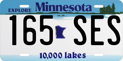 MN license plate 165SES