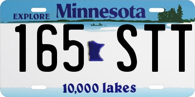 MN license plate 165STT