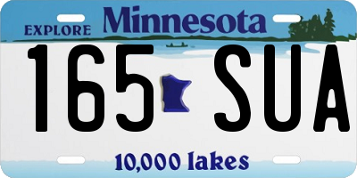 MN license plate 165SUA