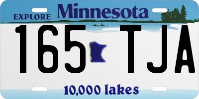 MN license plate 165TJA