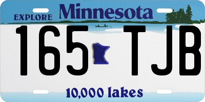 MN license plate 165TJB