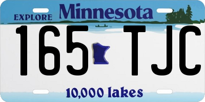 MN license plate 165TJC