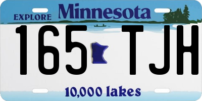 MN license plate 165TJH