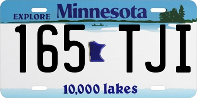 MN license plate 165TJI