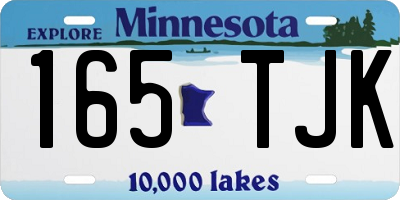MN license plate 165TJK
