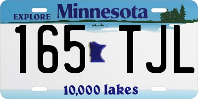 MN license plate 165TJL
