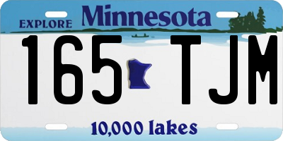 MN license plate 165TJM