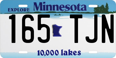 MN license plate 165TJN