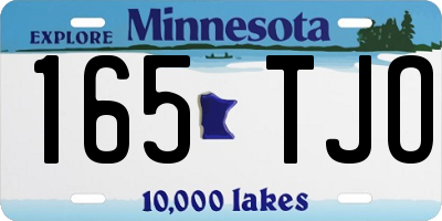 MN license plate 165TJO