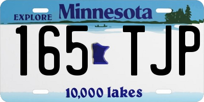MN license plate 165TJP